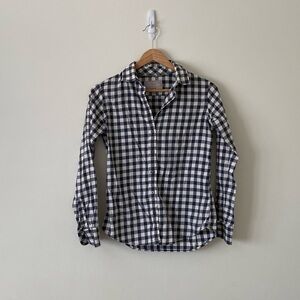 Banana Republic Soft Wash Checkered Top XSP